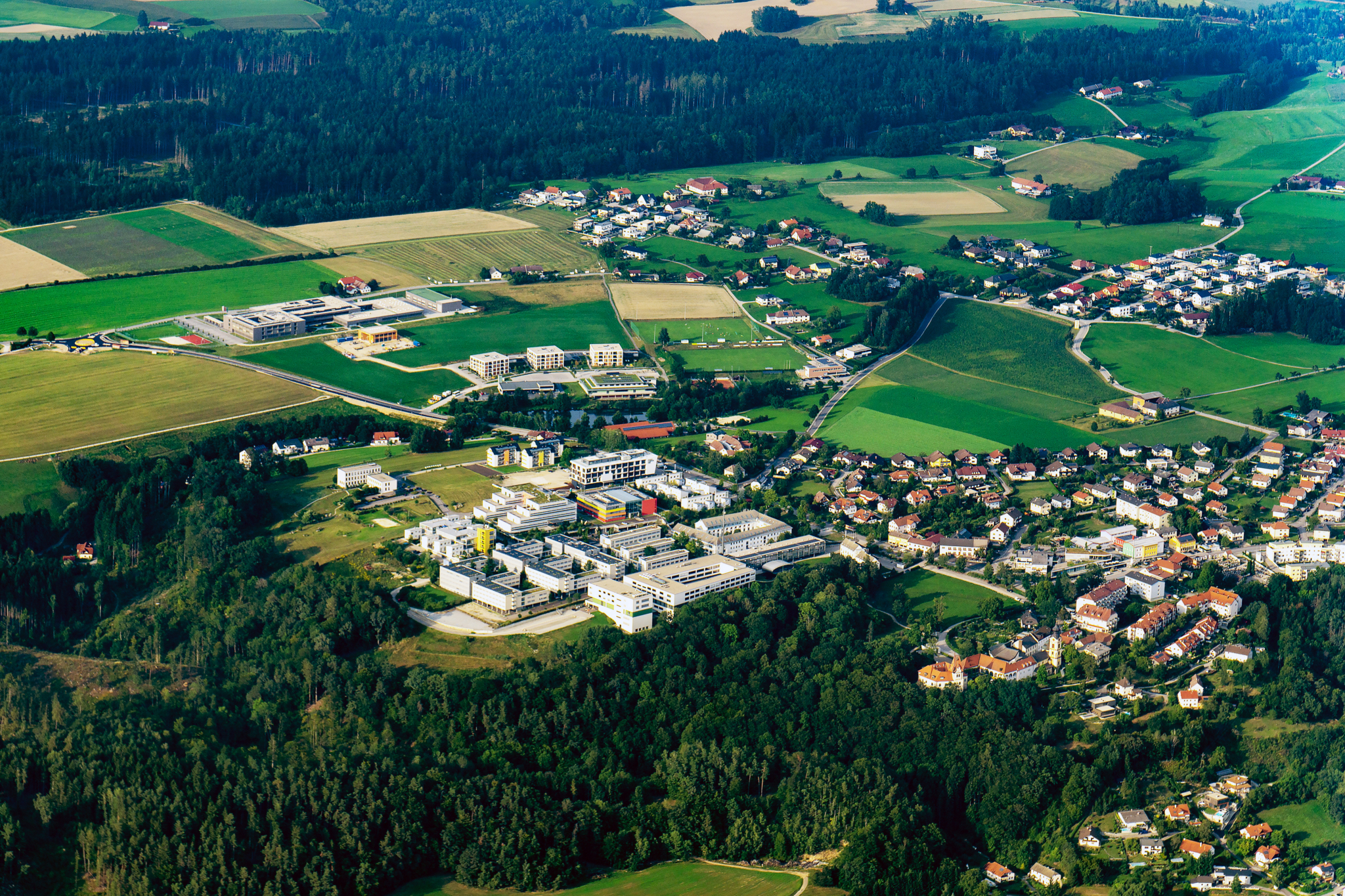 Luftaufnahme von Hagenberg