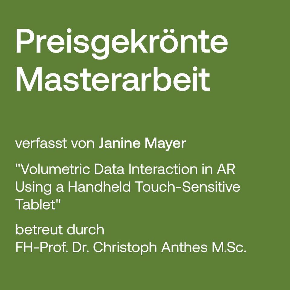 Ankündigung Masterarbeit von Janien Mayer