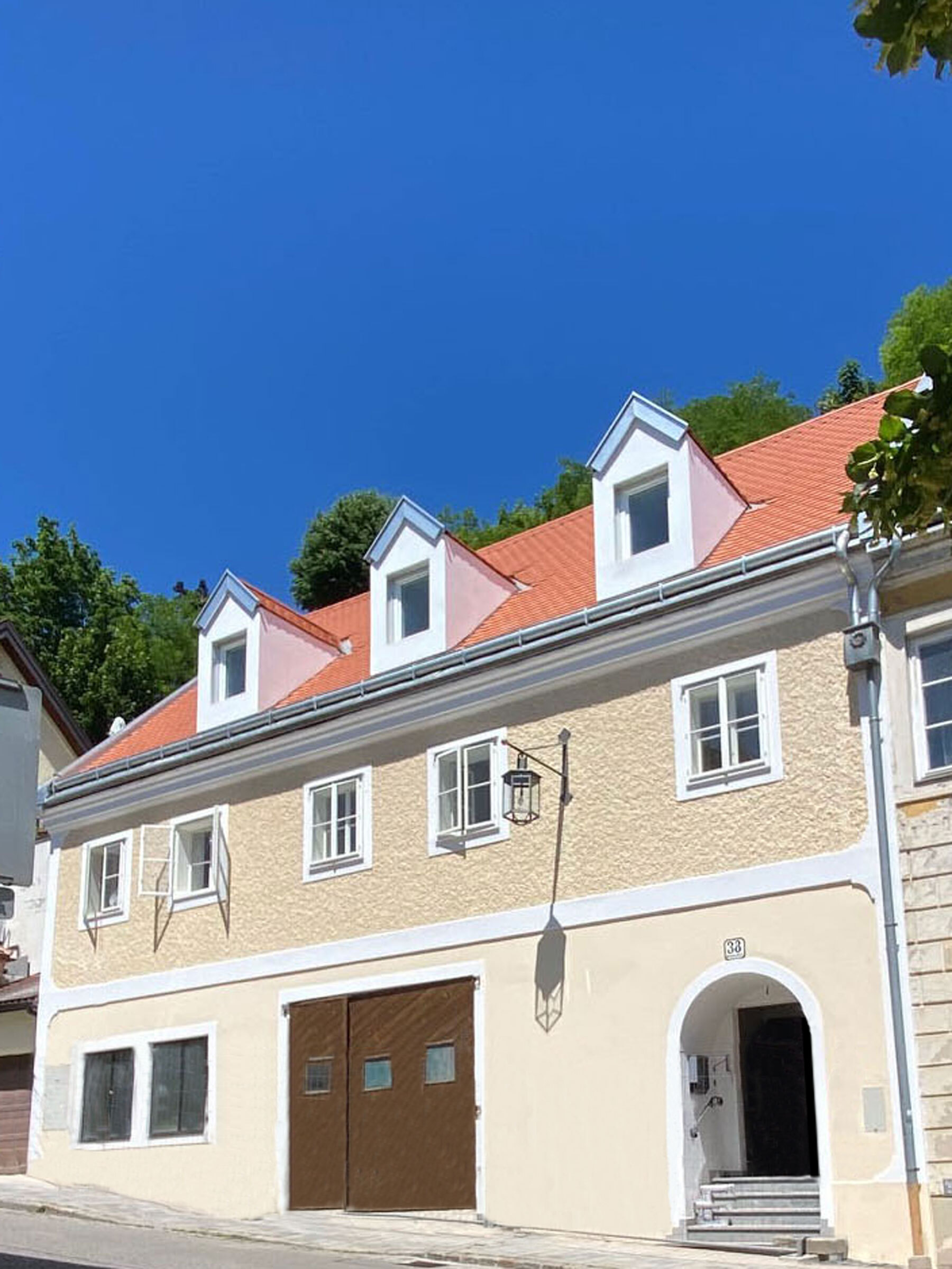 Außenansicht des Gebäudes des Studentenhauses in der Gleinker Gasse