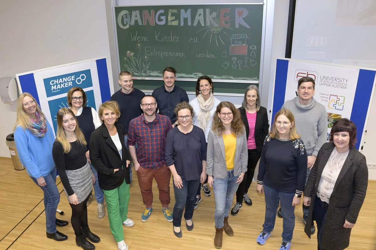 Gruppenfoto der Mitwirkenden am Changemaker-Workshop